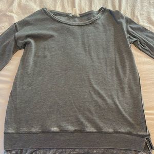 Gray long sleeve sweater